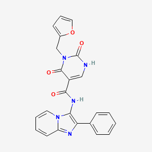 3-(furan-2-ylmethyl)-2,4-dioxo-N-(2-phenylimidazo[1,2-a]pyridin-3-yl)-1,2,3,4-tetrahydropyrimidine-5-carboxamide