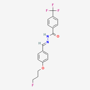 N'-{(E)-[4-(3-fluoropropoxy)phenyl]methylidene}-4-(trifluoromethyl)benzenecarbohydrazide
