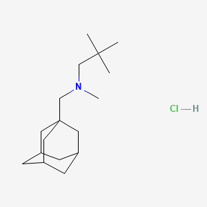 molecular formula C17H32ClN B2912340 [(Adamantan-1-yl)methyl](2,2-dimethylpropyl)methylamine hydrochloride CAS No. 1216762-11-6