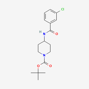 tert-Butyl 4-(3-chlorobenzamido)piperidine-1-carboxylate