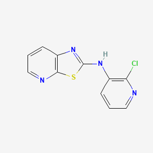 molecular formula C11H7ClN4S B2912406 N-(2-chloropyridin-3-yl)thiazolo[5,4-b]pyridin-2-amine CAS No. 2319877-15-9