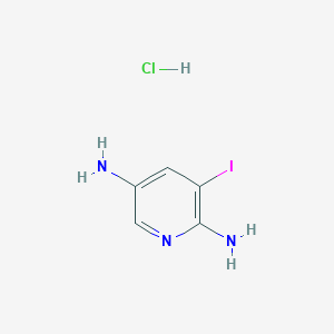 molecular formula C5H7ClIN3 B2912429 3-Iodo-pyridine-2,5-diamine hydrochloride CAS No. 2065250-04-4