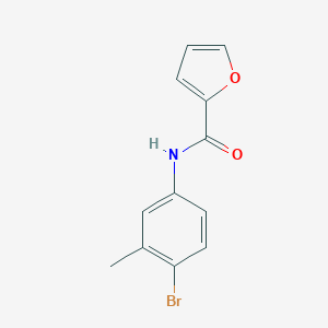 molecular formula C12H10BrNO2 B291248 N-(4-bromo-3-methylphenyl)furan-2-carboxamide 
