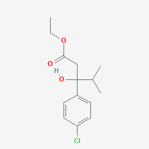 molecular formula C14H19ClO3 B2912525 Ethyl 3-(4-chlorophenyl)-3-hydroxy-4-methylpentanoate CAS No. 126275-06-7