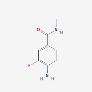 molecular formula C8H9FN2O B2912575 4-amino-3-fluoro-N-methylbenzamide CAS No. 90663-31-3