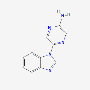 5-(1H-benzimidazol-1-yl)pyrazin-2-amine