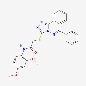 N-(2,4-dimethoxyphenyl)-2-[(6-phenyl[1,2,4]triazolo[3,4-a]phthalazin-3-yl)sulfanyl]acetamide