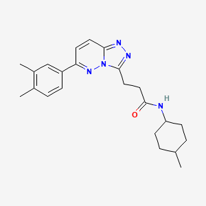 3-(6-(3,4-dimethylphenyl)-[1,2,4]triazolo[4,3-b]pyridazin-3-yl)-N-(4-methylcyclohexyl)propanamide