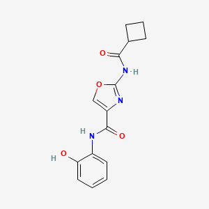 2-(cyclobutanecarboxamido)-N-(2-hydroxyphenyl)oxazole-4-carboxamide