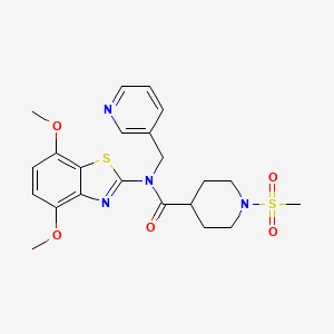 N-(4,7-dimethoxybenzo[d]thiazol-2-yl)-1-(methylsulfonyl)-N-(pyridin-3-ylmethyl)piperidine-4-carboxamide