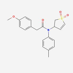 N-(1,1-dioxido-2,3-dihydrothien-3-yl)-2-(4-methoxyphenyl)-N-(4-methylphenyl)acetamide