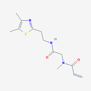 N-[2-[2-(4,5-Dimethyl-1,3-thiazol-2-yl)ethylamino]-2-oxoethyl]-N-methylprop-2-enamide