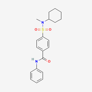 4-[cyclohexyl(methyl)sulfamoyl]-N-phenylbenzamide