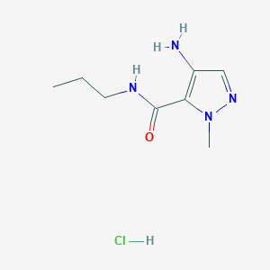 4-Amino-1-methyl-N-propyl-1H-pyrazole-5-carboxamide hydrochloride