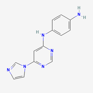N1-(6-(1H-imidazol-1-yl)pyrimidin-4-yl)benzene-1,4-diamine