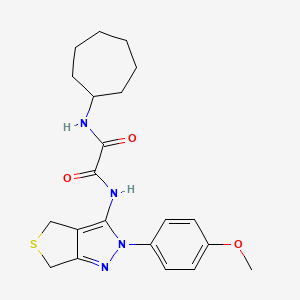 N-cycloheptyl-N'-[2-(4-methoxyphenyl)-4,6-dihydrothieno[3,4-c]pyrazol-3-yl]oxamide