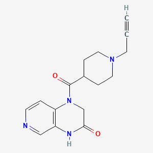 B2912722 1-[1-(prop-2-yn-1-yl)piperidine-4-carbonyl]-1H,2H,3H,4H-pyrido[3,4-b]pyrazin-3-one CAS No. 1797720-01-4