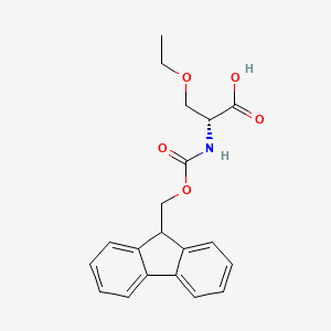 molecular formula C20H21NO5 B2912784 (2R)-3-ethoxy-2-({[(9H-fluoren-9-yl)methoxy]carbonyl}amino)propanoic acid CAS No. 2093993-48-5