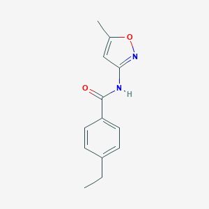 molecular formula C13H14N2O2 B291279 4-ethyl-N-(5-methyl-1,2-oxazol-3-yl)benzamide 