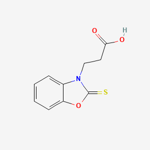 molecular formula C10H9NO3S B2912838 3-(2-Thioxo-benzooxazol-3-yl)-propionic acid CAS No. 41405-51-0
