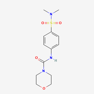 molecular formula C13H19N3O4S B2912882 N-[4-(dimethylsulfamoyl)phenyl]morpholine-4-carboxamide CAS No. 692732-90-4
