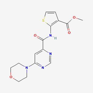 molecular formula C15H16N4O4S B2912901 Methyl 2-(6-morpholinopyrimidine-4-carboxamido)thiophene-3-carboxylate CAS No. 1903204-53-4