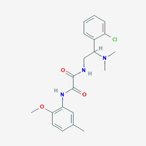 molecular formula C20H24ClN3O3 B2912975 N-[2-(2-chlorophenyl)-2-(dimethylamino)ethyl]-N'-(2-methoxy-5-methylphenyl)ethanediamide CAS No. 1226442-48-3