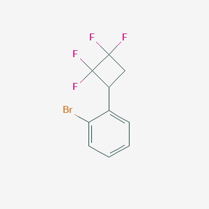 molecular formula C10H7BrF4 B2913038 1-Bromo-2-(2,2,3,3-tetrafluorocyclobutyl)benzene CAS No. 2138062-05-0