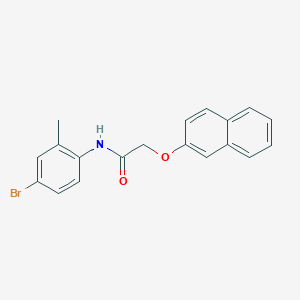 molecular formula C19H16BrNO2 B291315 N-(4-bromo-2-methylphenyl)-2-(2-naphthyloxy)acetamide 