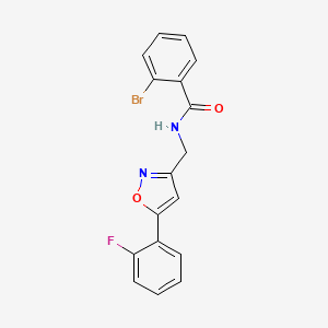 2-bromo-N-((5-(2-fluorophenyl)isoxazol-3-yl)methyl)benzamide