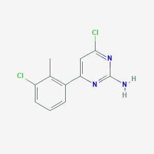 4-Chloro-6-(3-chloro-2-methylphenyl)pyrimidin-2-amine