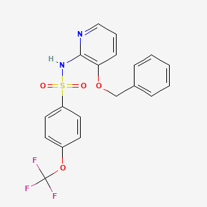 N-(3-phenylmethoxypyridin-2-yl)-4-(trifluoromethoxy)benzenesulfonamide