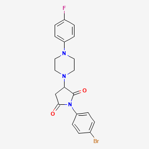 1-(4-Bromophenyl)-3-[4-(4-fluorophenyl)piperazin-1-yl]pyrrolidine-2,5-dione