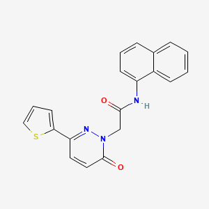 N-naphthalen-1-yl-2-(6-oxo-3-thiophen-2-ylpyridazin-1-yl)acetamide