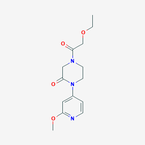 4-(2-Ethoxyacetyl)-1-(2-methoxypyridin-4-yl)piperazin-2-one