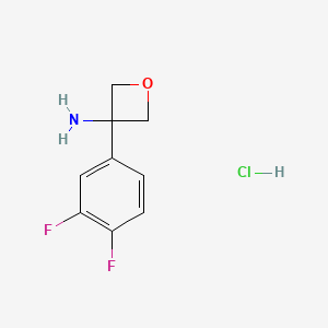 3-(3,4-Difluorophenyl)oxetan-3-amine hydrochloride