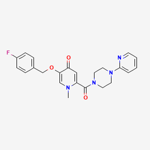 5-((4-fluorobenzyl)oxy)-1-methyl-2-(4-(pyridin-2-yl)piperazine-1-carbonyl)pyridin-4(1H)-one