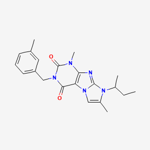 8-(sec-butyl)-1,7-dimethyl-3-(3-methylbenzyl)-1H-imidazo[2,1-f]purine-2,4(3H,8H)-dione