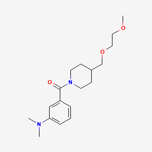 (3-(Dimethylamino)phenyl)(4-((2-methoxyethoxy)methyl)piperidin-1-yl)methanone