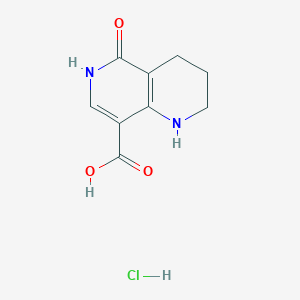 5-Oxo-2,3,4,6-tetrahydro-1H-1,6-naphthyridine-8-carboxylic acid;hydrochloride