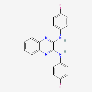 molecular formula C20H14F2N4 B2913274 LQZ-7I 