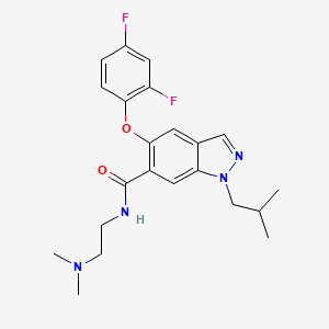 molecular formula C22H26F2N4O2 B2913283 ARRY-371797 CAS No. 1034189-82-6