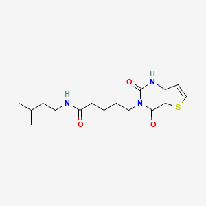 5-(2,4-dioxo-1,4-dihydrothieno[3,2-d]pyrimidin-3(2H)-yl)-N-(3-methylbutyl)pentanamide