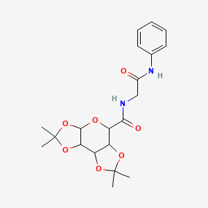 2,2,7,7-tetramethyl-N-(2-oxo-2-(phenylamino)ethyl)tetrahydro-3aH-bis([1,3]dioxolo)[4,5-b:4',5'-d]pyran-5-carboxamide