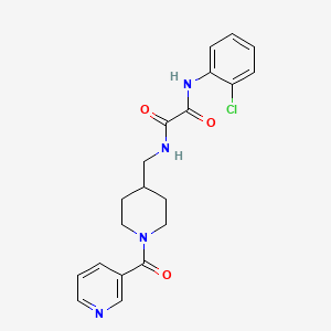 N1-(2-chlorophenyl)-N2-((1-nicotinoylpiperidin-4-yl)methyl)oxalamide