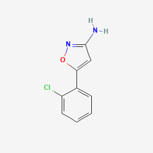 molecular formula C9H7ClN2O B2913316 5-(2-Chlorophenyl)-1,2-oxazol-3-amine CAS No. 1488001-18-8