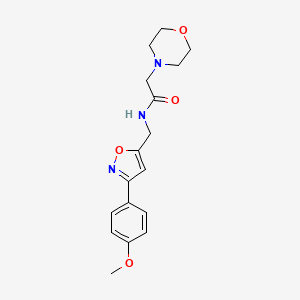 N-{[3-(4-methoxyphenyl)-5-isoxazolyl]methyl}-2-morpholinoacetamide