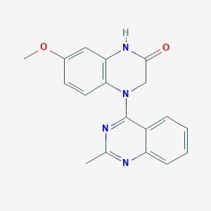 4-(2-Methylquinazoline-4-yl)-7-methoxy-3,4-dihydroquinoxaline-2(1H)-one