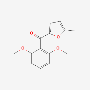 molecular formula C14H14O4 B2913324 2-(2,6-dimethoxybenzoyl)-5-methylfuran CAS No. 1281546-65-3