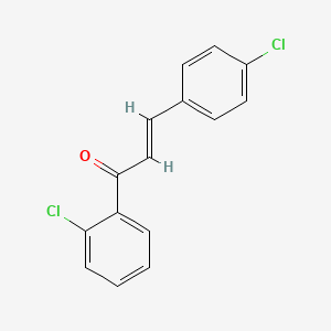 molecular formula C15H10Cl2O B2913344 (2E)-1-(2-Chlorophenyl)-3-(4-chlorophenyl)prop-2-en-1-one CAS No. 1621488-11-6